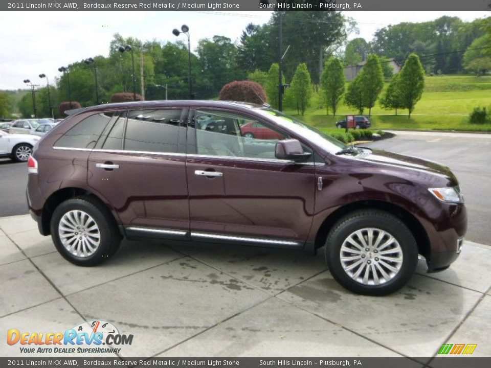2011 Lincoln MKX AWD Bordeaux Reserve Red Metallic / Medium Light Stone Photo #6