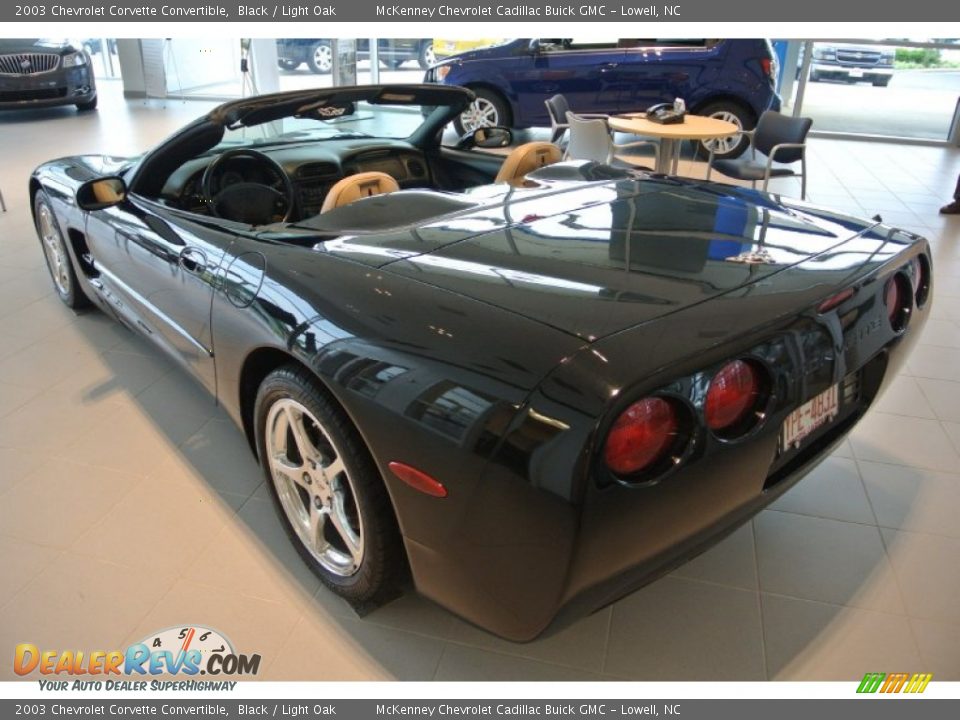 2003 Chevrolet Corvette Convertible Black / Light Oak Photo #29
