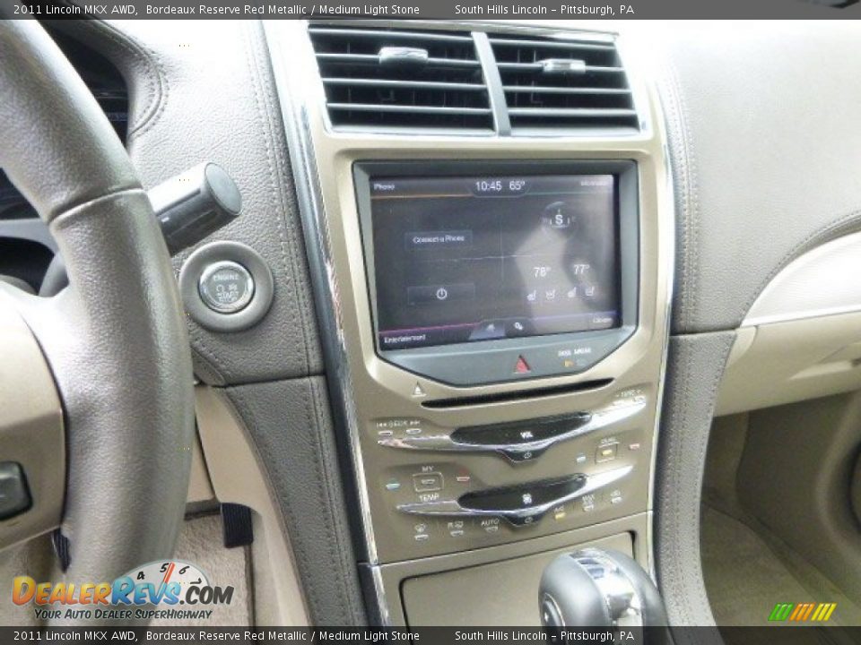2011 Lincoln MKX AWD Bordeaux Reserve Red Metallic / Medium Light Stone Photo #23