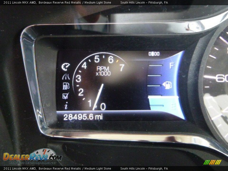 2011 Lincoln MKX AWD Bordeaux Reserve Red Metallic / Medium Light Stone Photo #25