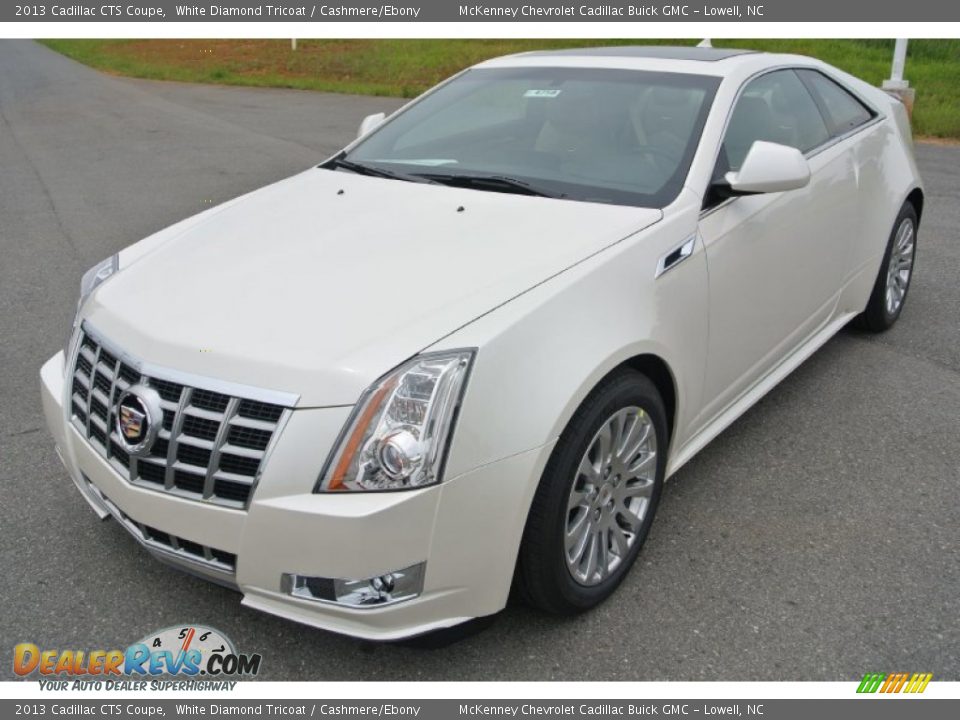 2013 Cadillac CTS Coupe White Diamond Tricoat / Cashmere/Ebony Photo #1