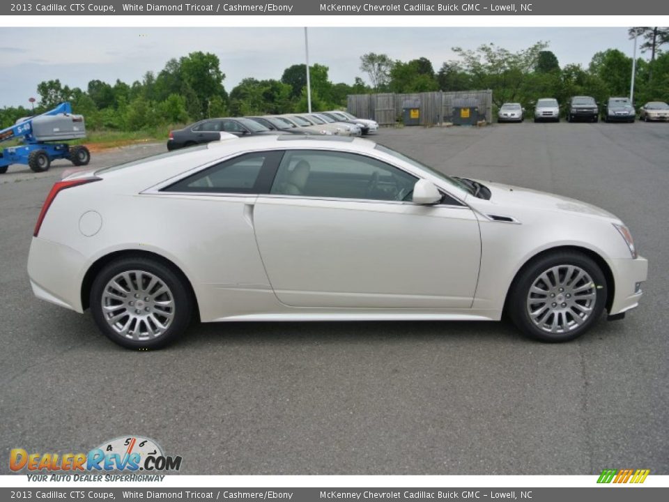 2013 Cadillac CTS Coupe White Diamond Tricoat / Cashmere/Ebony Photo #3