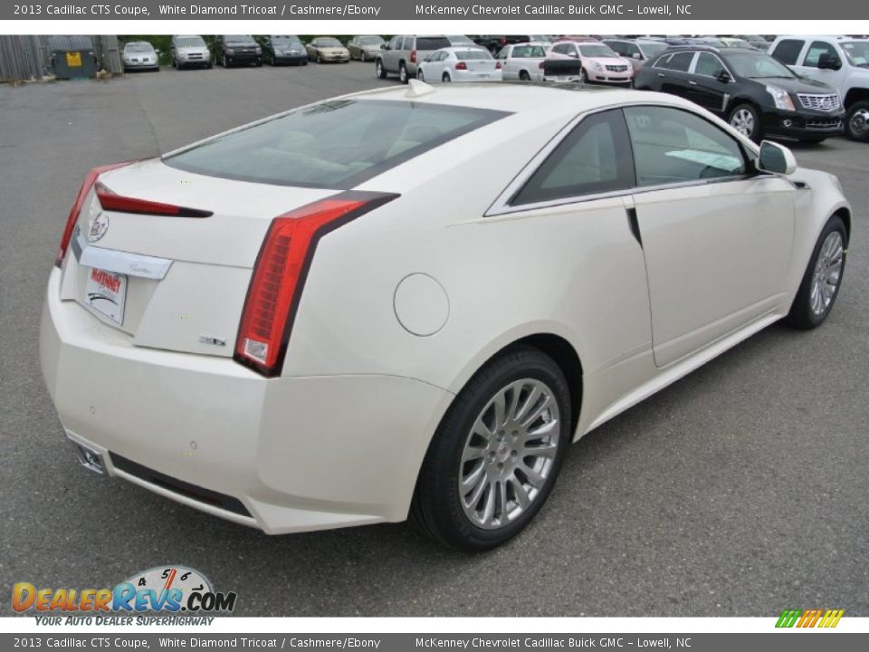 2013 Cadillac CTS Coupe White Diamond Tricoat / Cashmere/Ebony Photo #4