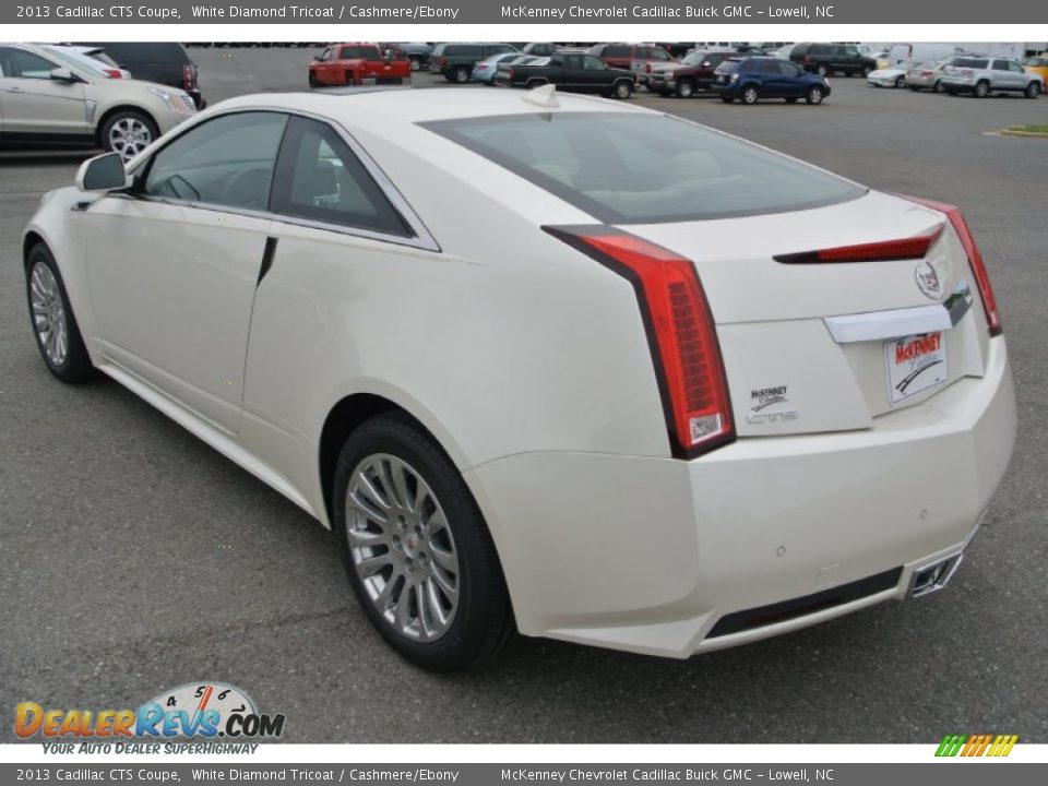 2013 Cadillac CTS Coupe White Diamond Tricoat / Cashmere/Ebony Photo #5