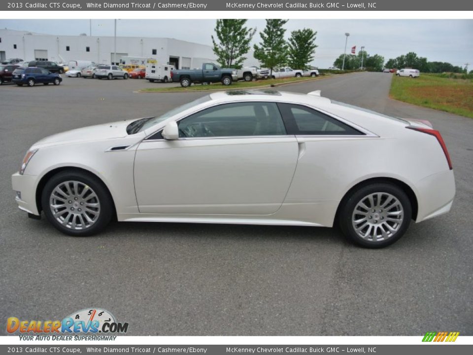 2013 Cadillac CTS Coupe White Diamond Tricoat / Cashmere/Ebony Photo #6