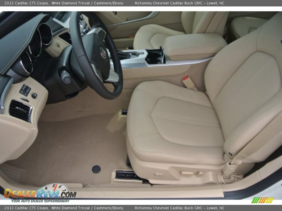 2013 Cadillac CTS Coupe White Diamond Tricoat / Cashmere/Ebony Photo #8