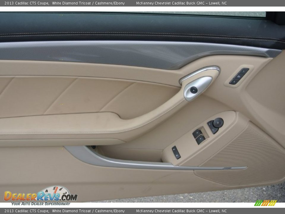2013 Cadillac CTS Coupe White Diamond Tricoat / Cashmere/Ebony Photo #9
