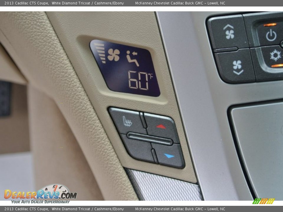 2013 Cadillac CTS Coupe White Diamond Tricoat / Cashmere/Ebony Photo #11