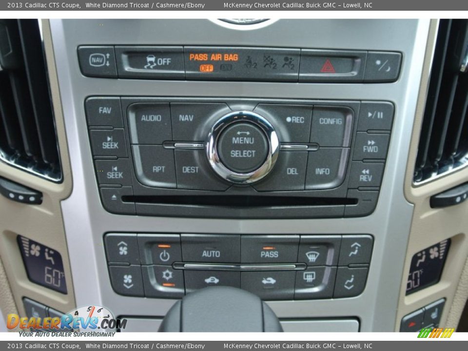 2013 Cadillac CTS Coupe White Diamond Tricoat / Cashmere/Ebony Photo #12