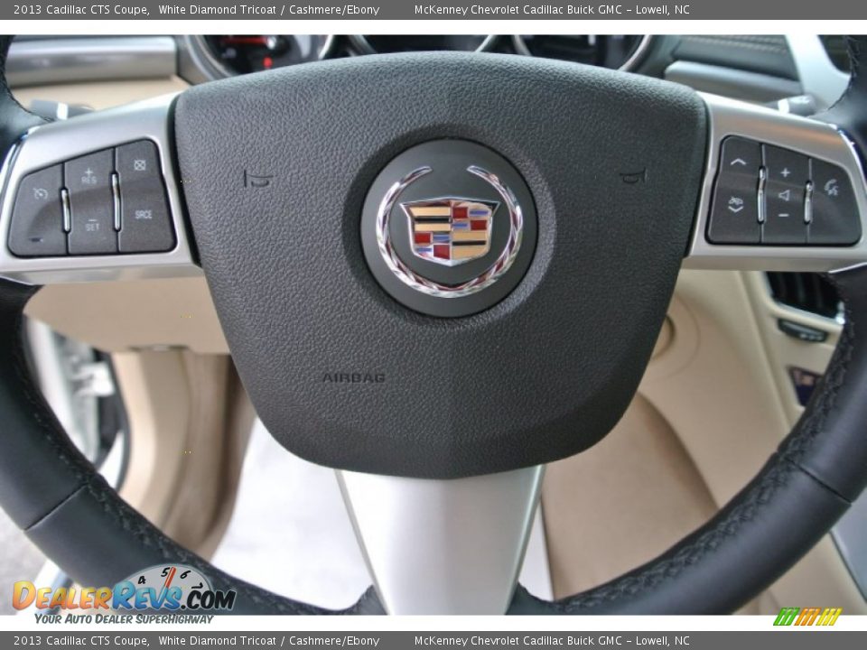 2013 Cadillac CTS Coupe White Diamond Tricoat / Cashmere/Ebony Photo #14