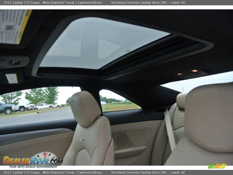 2013 Cadillac CTS Coupe White Diamond Tricoat / Cashmere/Ebony Photo #16