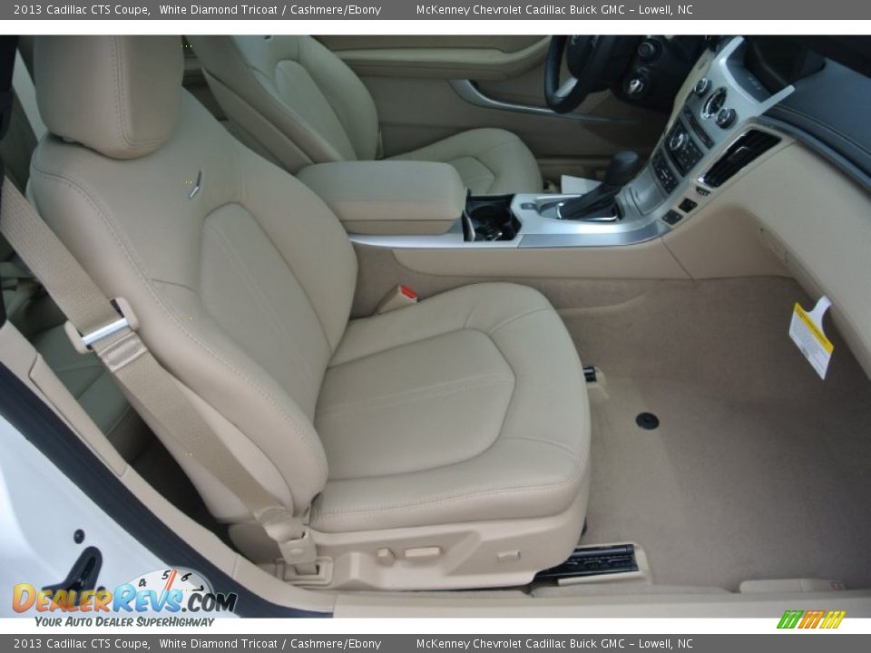 2013 Cadillac CTS Coupe White Diamond Tricoat / Cashmere/Ebony Photo #19