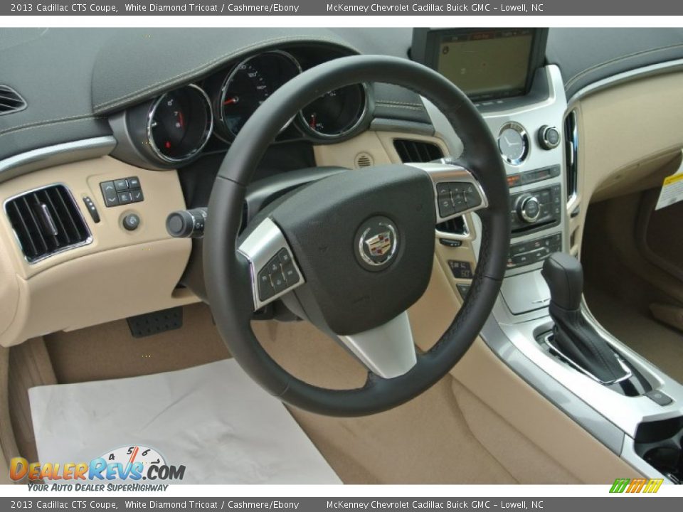 2013 Cadillac CTS Coupe White Diamond Tricoat / Cashmere/Ebony Photo #22