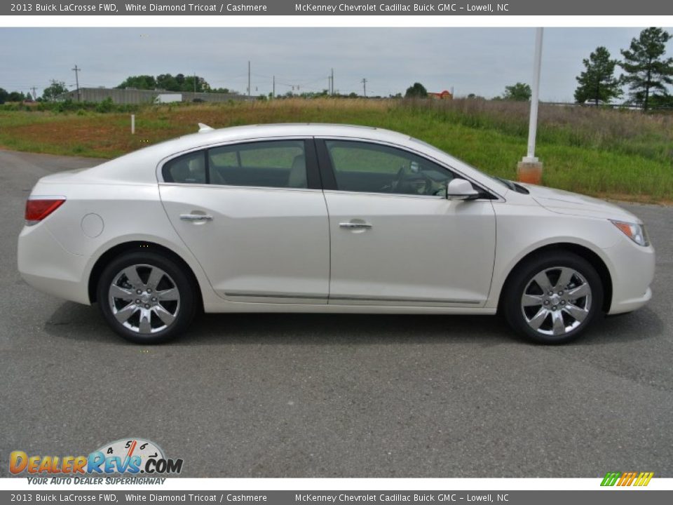 2013 Buick LaCrosse FWD White Diamond Tricoat / Cashmere Photo #6