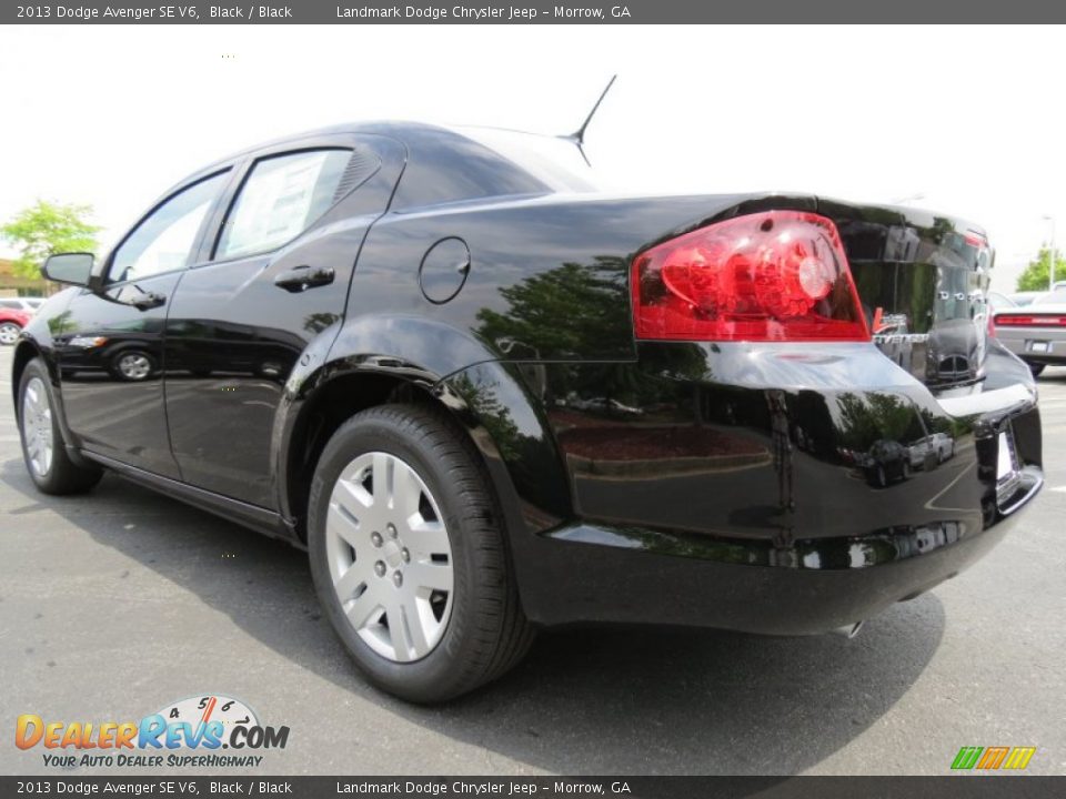 2013 Dodge Avenger SE V6 Black / Black Photo #2