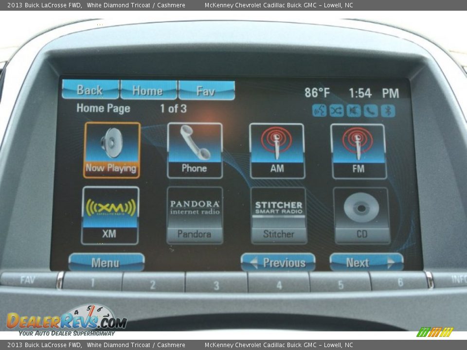 2013 Buick LaCrosse FWD White Diamond Tricoat / Cashmere Photo #13