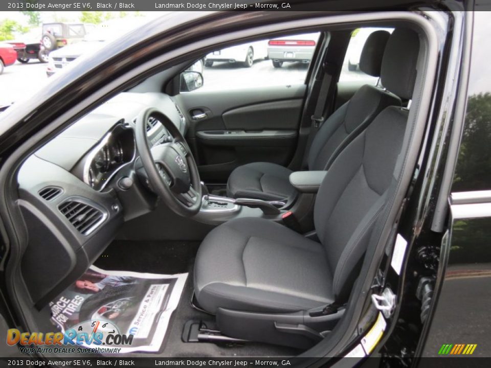 2013 Dodge Avenger SE V6 Black / Black Photo #6
