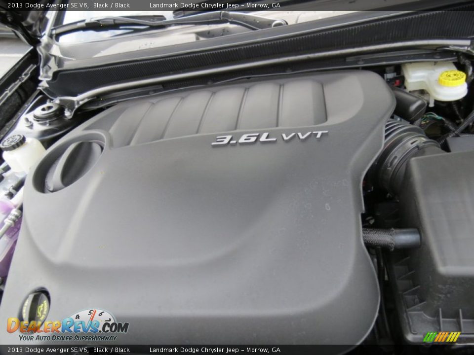 2013 Dodge Avenger SE V6 Black / Black Photo #9