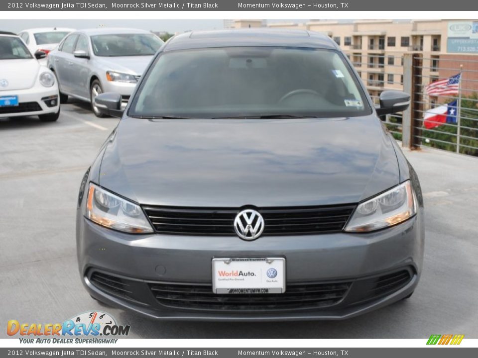 2012 Volkswagen Jetta TDI Sedan Moonrock Silver Metallic / Titan Black Photo #2