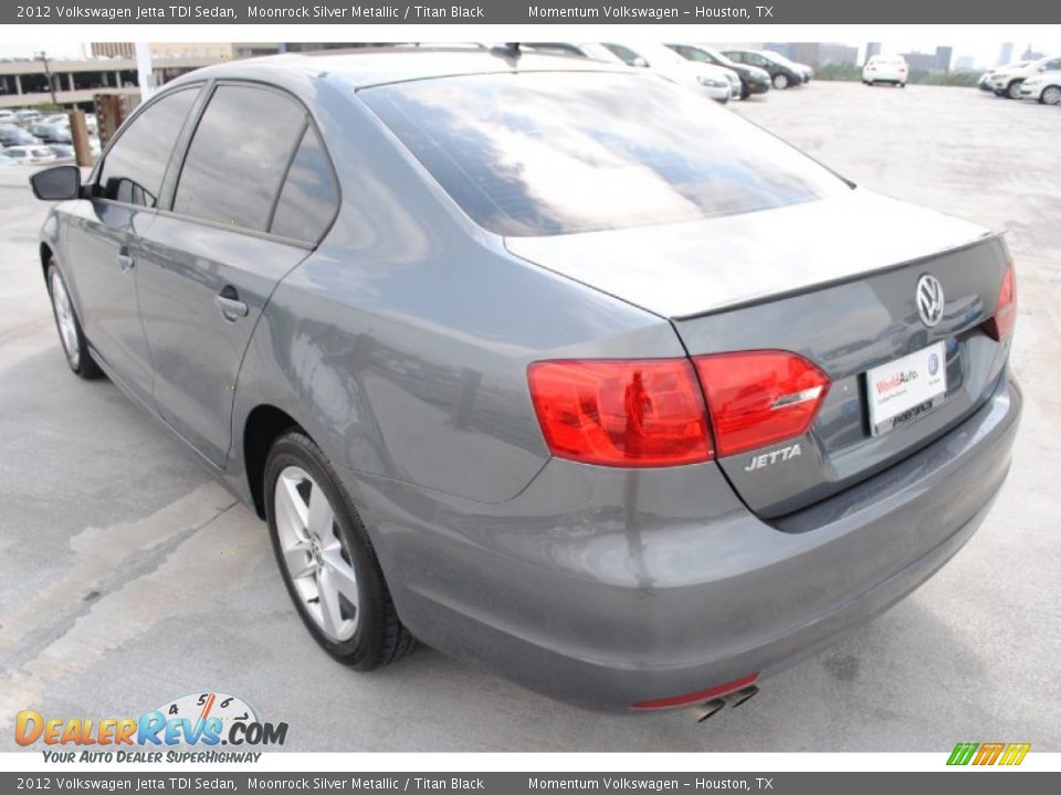 2012 Volkswagen Jetta TDI Sedan Moonrock Silver Metallic / Titan Black Photo #7
