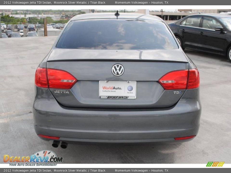 2012 Volkswagen Jetta TDI Sedan Moonrock Silver Metallic / Titan Black Photo #8