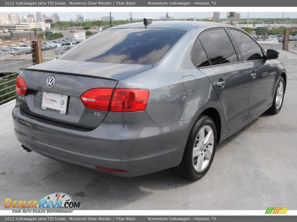 2012 Volkswagen Jetta TDI Sedan Moonrock Silver Metallic / Titan Black Photo #9