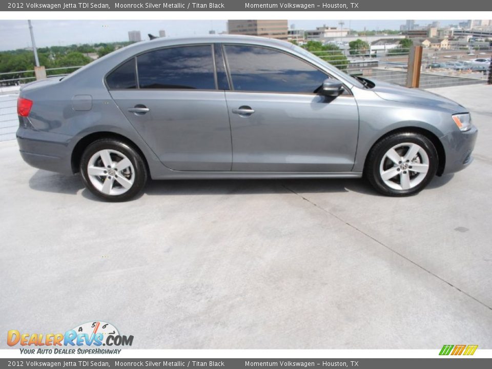 2012 Volkswagen Jetta TDI Sedan Moonrock Silver Metallic / Titan Black Photo #11