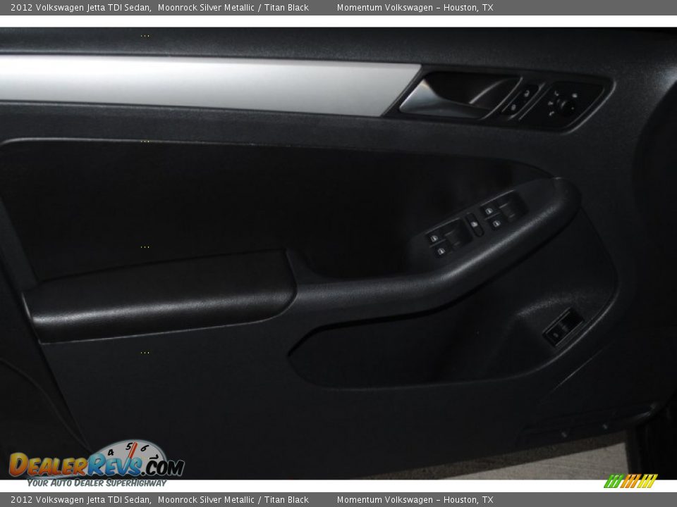 2012 Volkswagen Jetta TDI Sedan Moonrock Silver Metallic / Titan Black Photo #13