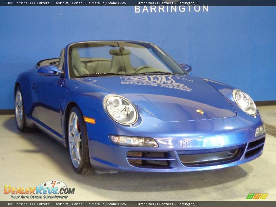 2006 Porsche 911 Carrera S Cabriolet Cobalt Blue Metallic / Stone Grey Photo #1