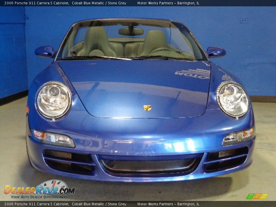 2006 Porsche 911 Carrera S Cabriolet Cobalt Blue Metallic / Stone Grey Photo #2