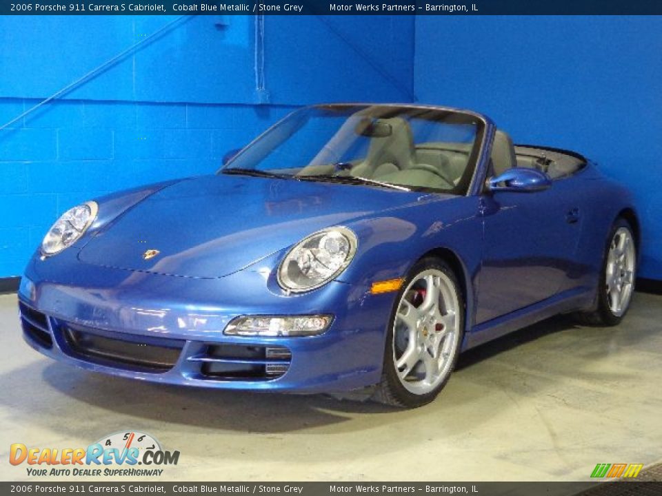 2006 Porsche 911 Carrera S Cabriolet Cobalt Blue Metallic / Stone Grey Photo #3
