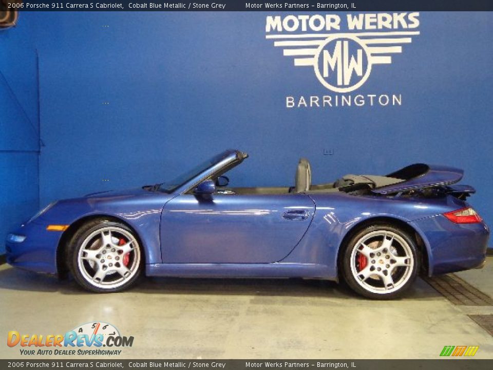 2006 Porsche 911 Carrera S Cabriolet Cobalt Blue Metallic / Stone Grey Photo #6