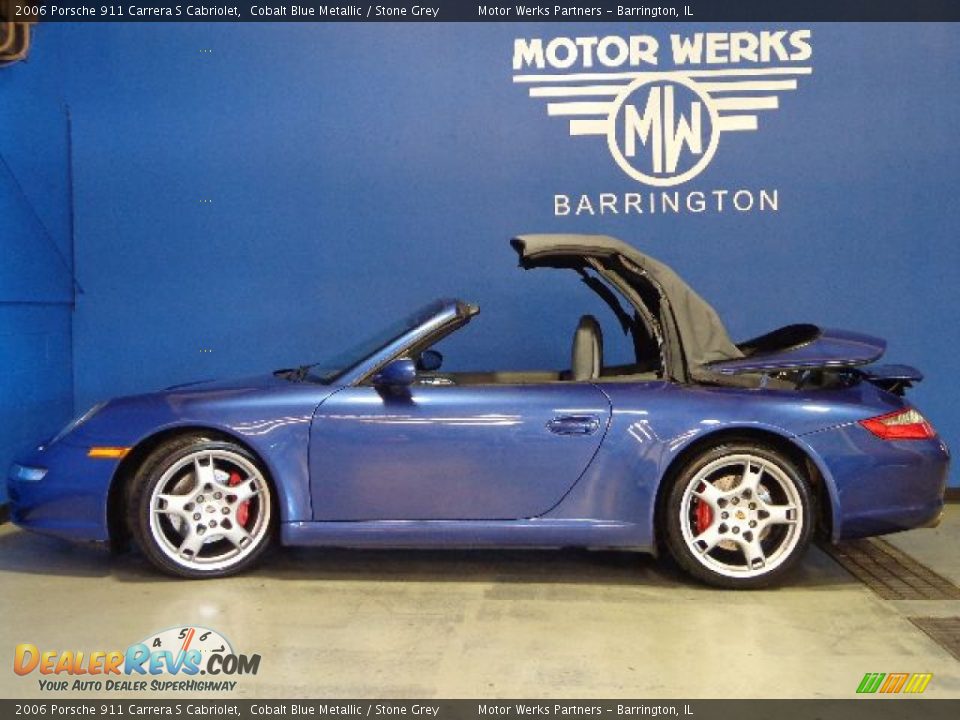 2006 Porsche 911 Carrera S Cabriolet Cobalt Blue Metallic / Stone Grey Photo #7