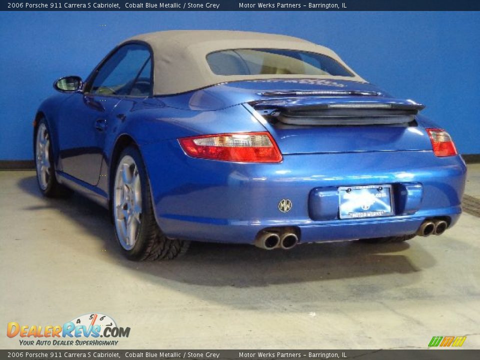 2006 Porsche 911 Carrera S Cabriolet Cobalt Blue Metallic / Stone Grey Photo #9