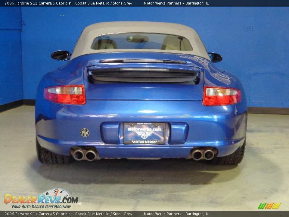 2006 Porsche 911 Carrera S Cabriolet Cobalt Blue Metallic / Stone Grey Photo #10