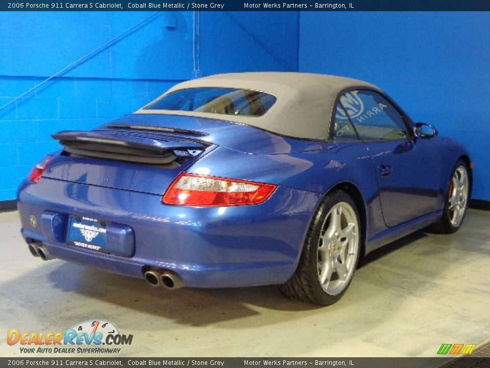 2006 Porsche 911 Carrera S Cabriolet Cobalt Blue Metallic / Stone Grey Photo #11