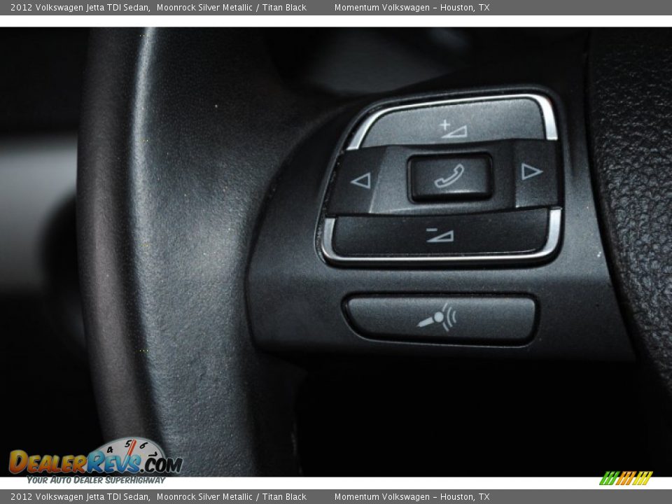 2012 Volkswagen Jetta TDI Sedan Moonrock Silver Metallic / Titan Black Photo #26