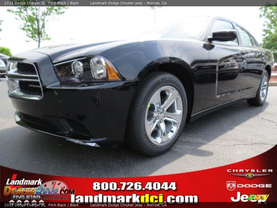 2013 Dodge Charger SE Pitch Black / Black Photo #1