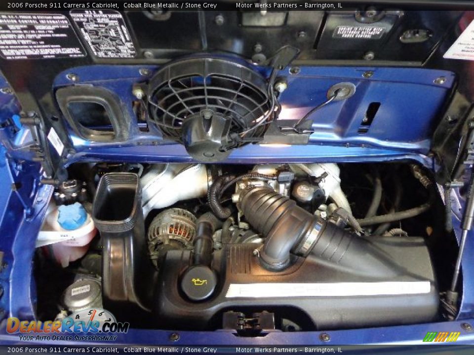 2006 Porsche 911 Carrera S Cabriolet 3.8 Liter DOHC 24V VarioCam Flat 6 Cylinder Engine Photo #14