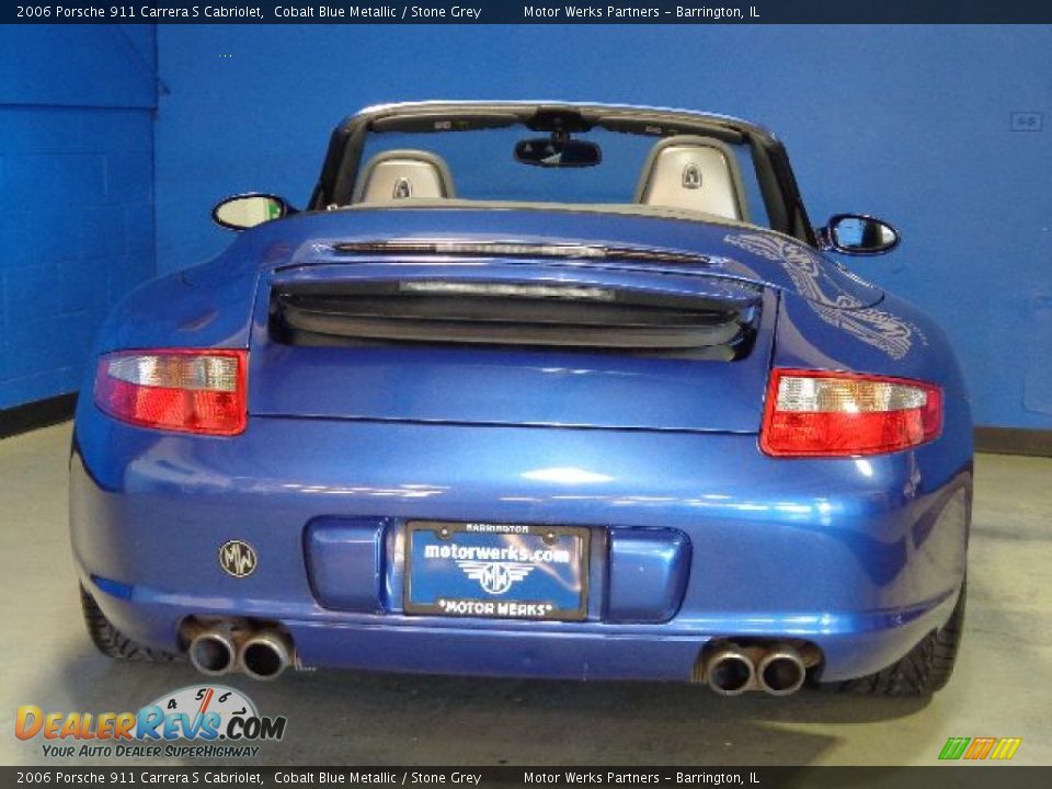 2006 Porsche 911 Carrera S Cabriolet Cobalt Blue Metallic / Stone Grey Photo #16
