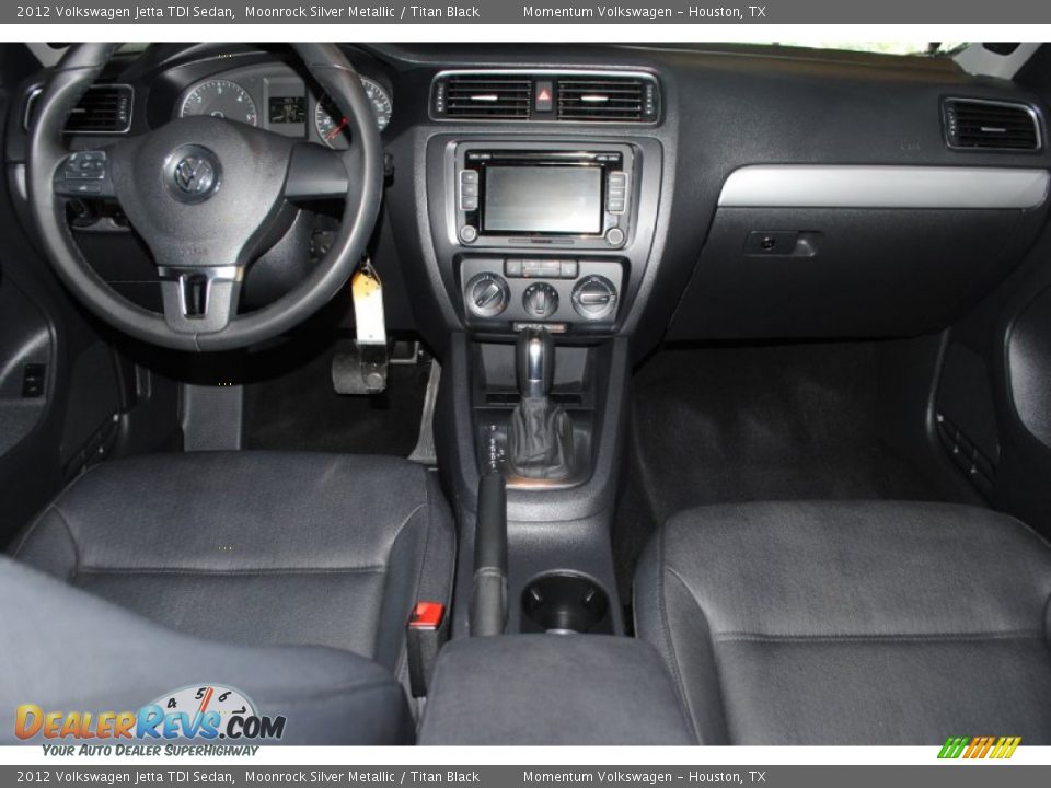 2012 Volkswagen Jetta TDI Sedan Moonrock Silver Metallic / Titan Black Photo #33