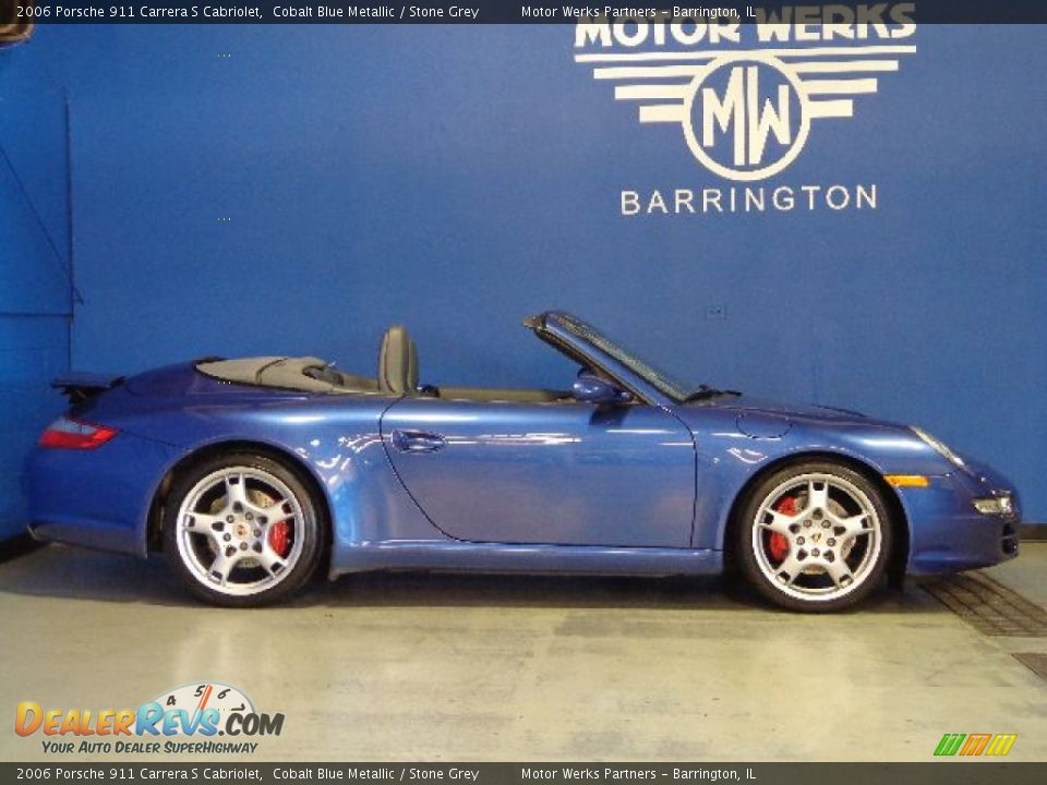 2006 Porsche 911 Carrera S Cabriolet Cobalt Blue Metallic / Stone Grey Photo #18