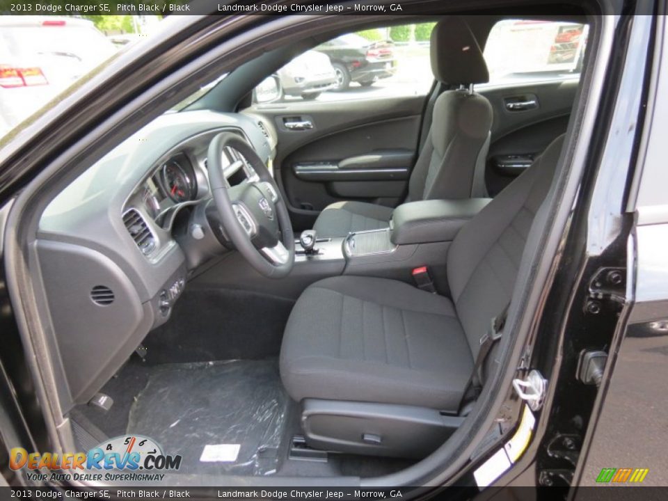 2013 Dodge Charger SE Pitch Black / Black Photo #6