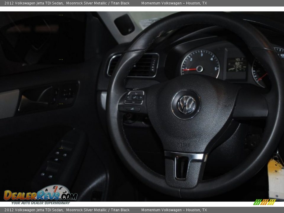 2012 Volkswagen Jetta TDI Sedan Moonrock Silver Metallic / Titan Black Photo #34
