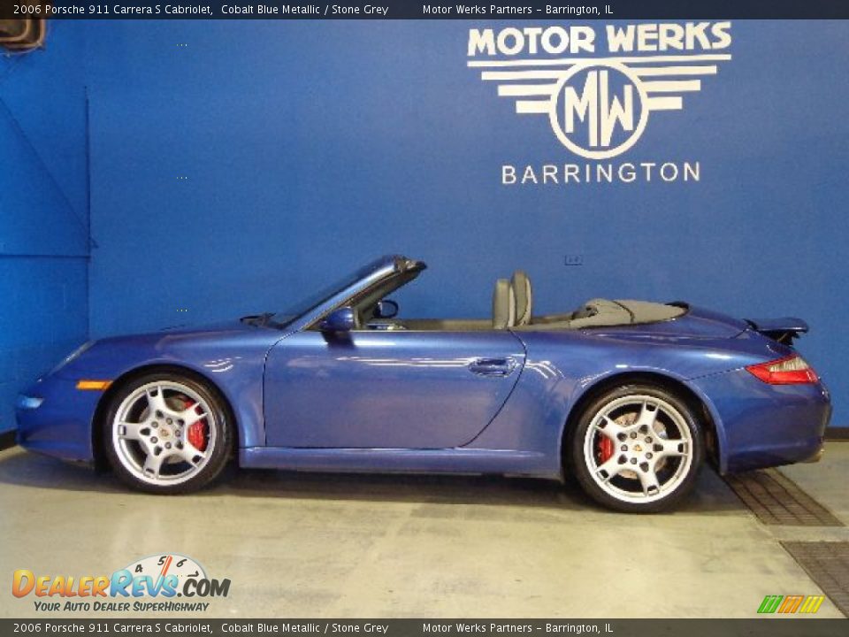 2006 Porsche 911 Carrera S Cabriolet Cobalt Blue Metallic / Stone Grey Photo #19