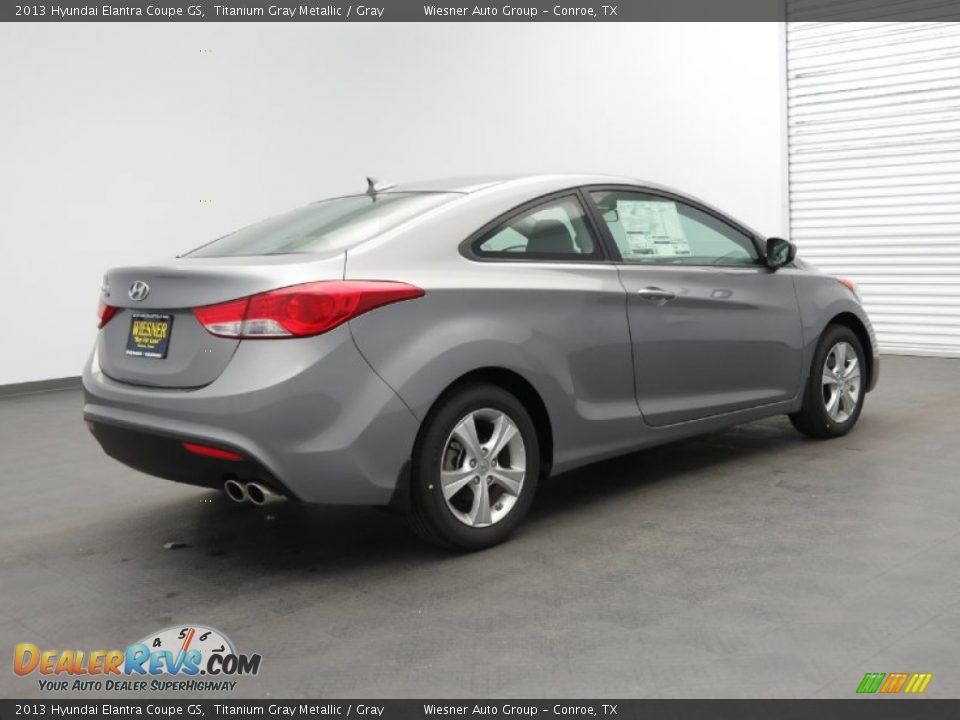 2013 Hyundai Elantra Coupe GS Titanium Gray Metallic / Gray Photo #2
