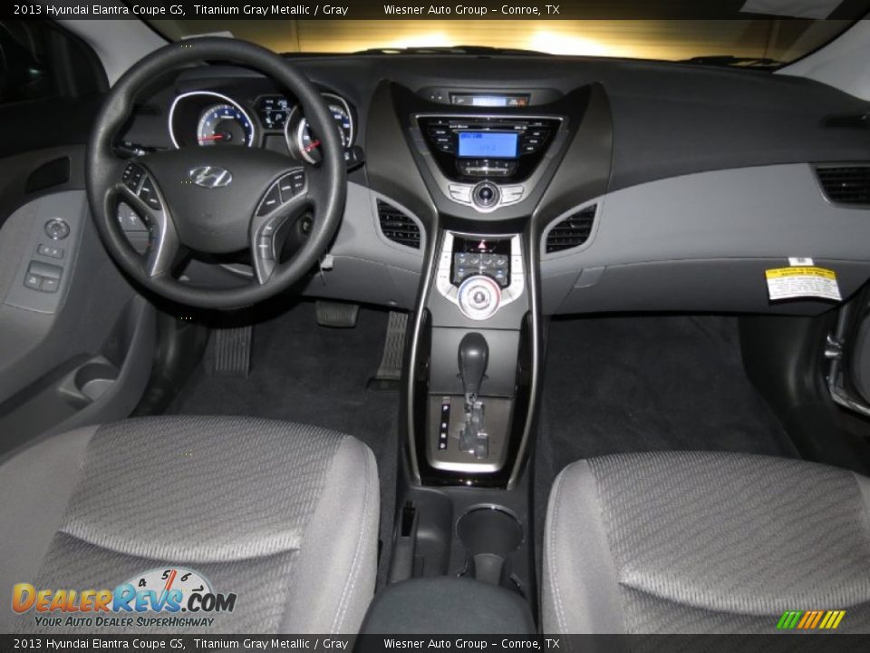 2013 Hyundai Elantra Coupe GS Titanium Gray Metallic / Gray Photo #3