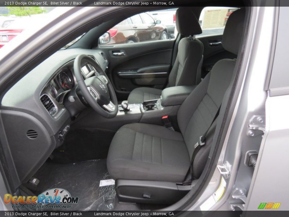 Black Interior - 2013 Dodge Charger SE Photo #6