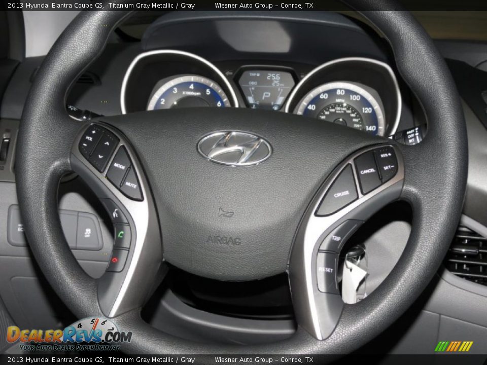2013 Hyundai Elantra Coupe GS Titanium Gray Metallic / Gray Photo #4