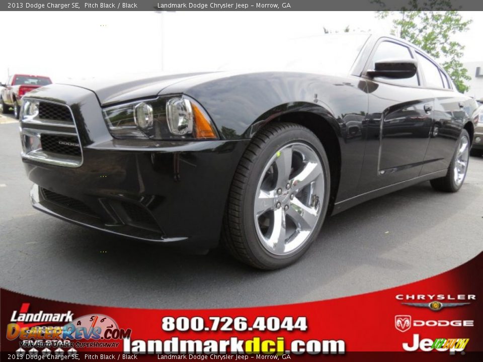 2013 Dodge Charger SE Pitch Black / Black Photo #1